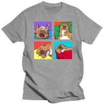Funny Pitbull Lazy Gift for Dog Love T Shirts Graphic Cotton Streetwear Short Sleeve Birthday Summer Style T-shirt Mens Clothing S