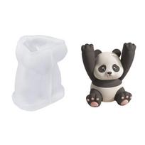 Encouragement Animal Molds Panda Frog Cat Shape Molds Silicone DIY Craft Kit for Resin Plaster Motivational Signs Message Clip Mold D