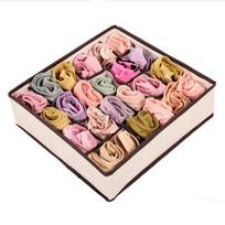 Drawer Fabric Underwear Storage Box Socks Underwear Storage Partition Household Large Capacity Storage Box One Size smėlis
