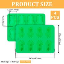 4PCS Chocolate Frog Mold Silicone Candy Molds Easy Release Chocolate Tray 8 Cavity Ice Mold Frog Baking Mold Kitchen Gadgets