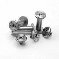 10 Sets M4 Thread Knife Handle Stainless Steel Lock Screws Folding Knives Shank Spindle Axis Rivets DIY Make Accessories Nails 5MM, size 1