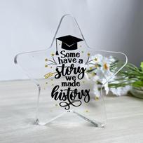 Pentagram Clear Acrylic Thanksgiving Gift for Family and Friends Crafts Ornaments SJ007/10*10*1