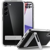 Protective case - BOOLING - for Samsung Galaxy S23 Plus / S23+ - Flexible - Shockproof - Built-in stand skaidri