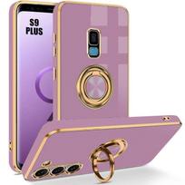 Case - Samsung - Galaxy S9 Plus - Shockproof - Hybrid Silicone - 360° Ring Stand violetinė