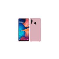 Silicone Case - Ibroz - Samsung Galaxy A20E - Shockproof - Soft to the touch - Excellent grip rožinė