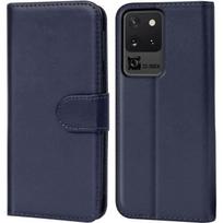 Case - BOOLING - for Samsung S20 Ultra - Navy Blue - Anti Scratch - Flexible - Magnetic Closure mėlyna