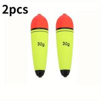 2pcs 20-80g Foam Fishing Float Floating Buoyancy EVA Elastic  Fishing Float Rock Fishing Bobber Flotador Tackle 2pcs 30g žalia