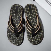 Men Slippers Outside Beach Flat Flip-flop  Summer Casual Slippers Indoor Home Male Anti-slip Shoes Thong Sandals 43 gray