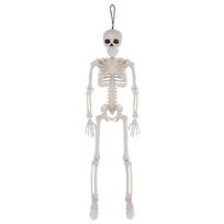 40/90cm Halloween Skeleton Joint for Haunted House Graveyard Halloween Horror Ornament  Adjustable Full Body Skeleton Belt Decor white