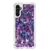 A54 SM-A546B dėklas skirtas Samsung Galaxy A54 viršelis animacinis smėlio laikrodžio dinamiškas skystas dėklas Samsung A 54 A34 A14 5G telefono dėklai For Galaxy A14 blue