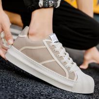 New Hong Kong Style Men's Shoes Breathable Umbrella Cloth Men's Casual Shoes Korean Style Fashion Sports Trendy Shoes 39 smėlis
