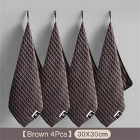 4pcs Coffee Bar Barista Cleaning Towel Super Absorbent Microfiber Cleaning Cloth Towels for Kitchen Home Coffee Machine cleaner gray
