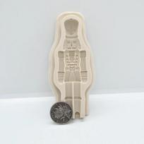 Kalėdų sargybinis 3D dervos silikoninė forma virtuvės kepimo dekoravimo įrankis DIY kareivio torto šokolado deserto saldainių fondanto formos balta