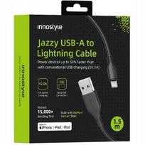 Innostyle Jazzy Usb Lightning Mfi Fast Charging Cable For Iphone Kevlar 2M Black
