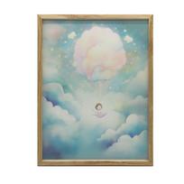 Balloon Dream World Balloon Dream World, 40X50 Cm, Gold Aluminum Frame, 230 Gsm Matte Paper 54