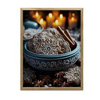 Gingerbread Wonders Gingerbread Wonders, 30X40 Cm, Dark Brown Wooden Frame, 230 Gsm Matte Paper 36