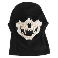 Skeleton Skull Airsoft Mask with Ear Protection Field Hunting Mask Adjustable Horror Fangs Skull Mask for Paintball Accessories juoda