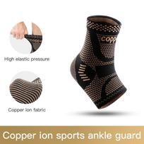 1PC Copper Ankle Brace, Infused Ankle Support Compression Sleeve For Men Women, For Foot Pain, Sprained Ankle, Recovery, Sports S juoda