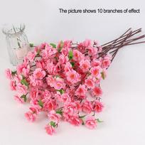 6 Colors Artificial Flower Blossom Trees Branches Fake Peach