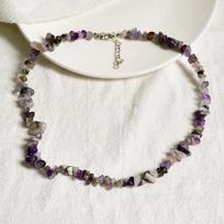 New Fashion Boho Gravel Choker Coral Aventurine Lapis Lazuli Amethyst Quartz Irregular Natural Stone Chips Women Necklaces AVE