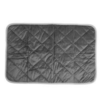 Washable Thermal Pet Pad with Non Slip Bottom for Fluid Absorbing Training Warm Keeping Dog Cat S(for 2-4kg) pilka