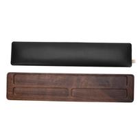 Keyboard Wrist Rest with Memory Foam Anti Slip Rubber Base Ergonomic Wooden Wrist Rest Pad for Easy black