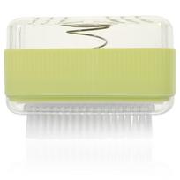 Soap Foaming Portable Holder Travel Sink Sponge Roller Drainage Holes Soap Box With Brush PP ABS Materials white