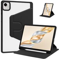 Apsauginis dėklas Honor Pad X9A / Pad X9 Pro 11,5 colio 360 laipsnių besisukantis apsauginis stovas Smart skaidrus galinis dangtelis for Honor Pad X9A 11.5'' juoda