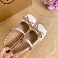 Pink ballet style thick heel single shoes women's 2025 new inner height increase skirt butterfly Mary Jane high heels 35 rožinė
