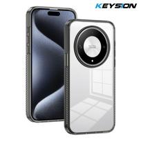KEYSION Transparent Case for HONOR X9b 5G X9A 5G TPU+PC Anti-slip HD Clear Shockproof Phone Cover for Huawei Magic 5 6 Lite 5G for Honor X9b 5G juoda