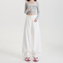 Water-Stain-Resistant Tencel Cotton White Wide-Leg Jeans – Slimming and Worry-Free Design 2XL