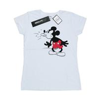 Disney Womens/Ladies Mickey Mouse Tongue Cotton T-Shirt L balta