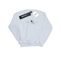 Disney Mens Mickey Mouse Whistle Sweatshirt M balta