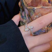 Love zir*****pen ring light luxury temperament high sense index finger ring niche design ring woman