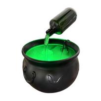 DIY Floating Potion Set Halloween Decoration Witches Cauldron And Mist Maker Spooky L