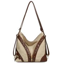 Vintage Large Capacity Tote Bag Women's Shoulder Bag juoda