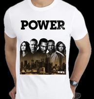 Power TV šou įkvėptas individualus grafinis marškinėlis Viršutinė dalis Dydis S-3XL 4XL