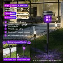 1/2/4PCS Solar Powered Solar Bug Zapper Waterproof Mosquito Repellent Lamp  Outdoor Style1