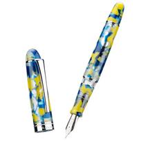 Asvine P50 Piston Fountain Pen Luxury Acrylic Bock / Asvine EF/F/M Nib Writing Pen Business School Office Supplies Stationery (as the picture,Asvine-EF)