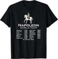Napoleon Bonaparte World Tour History Joke for Men T-Shirt M
