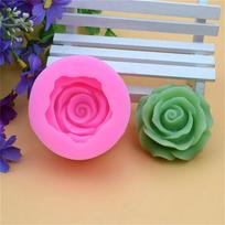 Silikoninė forma 3D gėlių žiedų rožė Fondant Cupcake saldainių šokoladinis pyragas nėrinių dekoravimo įrankis kepimui rožinė
