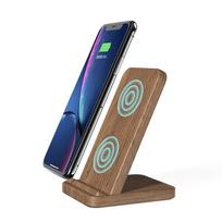 KEYSION 10W Qi Wireless Charger for Samsung S10 iPhone X XS XR Huawei Mate 20 Pro Wood Fast Charging ruda