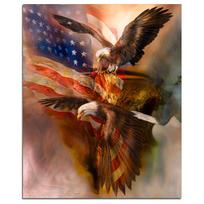 Du ereliai, skraidantys 5D „pasidaryk pats“ deimantinis paveikslas, pilnas apvalus amerikietiškas deimantinis siuvinėjimas kryželiu 20X30CM black
