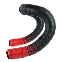 Bicycle Handlebar Tape Anti-Vibration Cycling Road Bike Tapes Breathable Non-Slip Handle Bar raudona