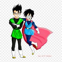Pleistrai drabužių maišams Lyginti ant terminių lipdukų Videl Y Gohan Dbz Gohan Videl raštas, plaunamas šilumos perdavimas multi