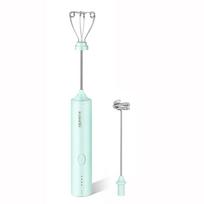 Household Cordless Electric Food Mixer 4 Speeds Adjustable Dough Handheld Blender Eggs Beater žalia