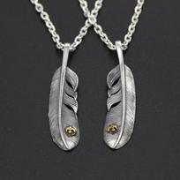 S925 Sterling Silver Jewelry Retro Thai Silver Personality Handmade Eagle Feather Pendant