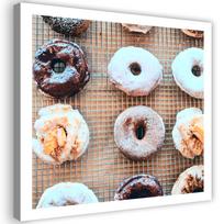 Canvas print, Tasty donats 30x30 ruda