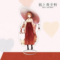 Anime Acrylic Stand Action Figure Toy Spice and Wolf PVC Laser Desktop Stand Model Toys Gift