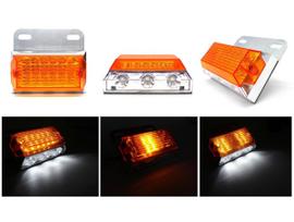 LED gabaritinis žibintas 12-24V 4 funkcijos Oranžinis, Be kelio